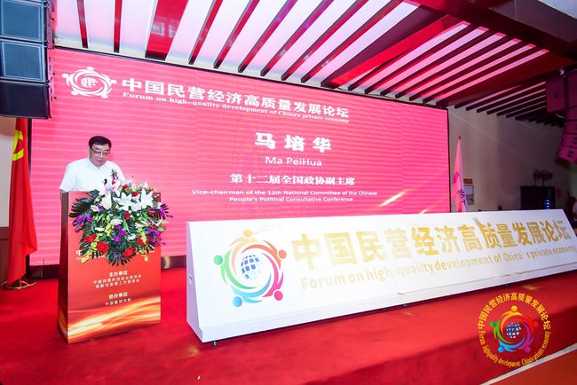 6月26日，马培华出席”中国民营经济高质量发展论坛“