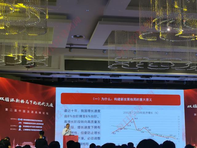 7月6日，杨伟民出席“第二届中国流通高峰论坛”